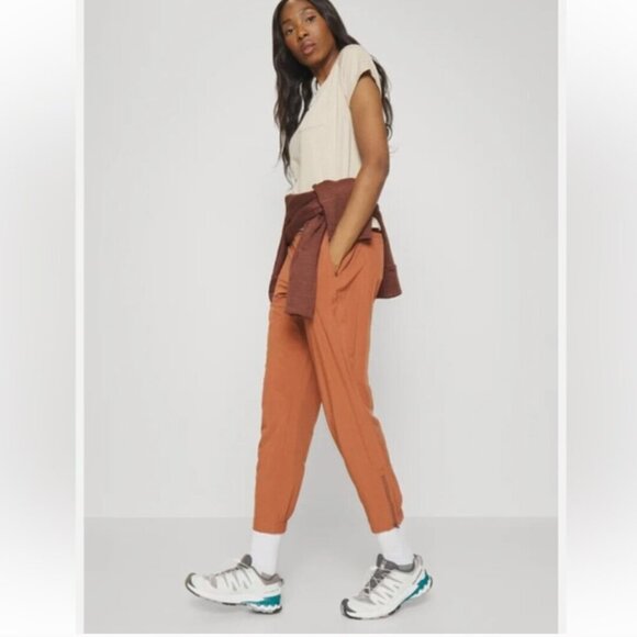 Athleta Brooklyn Heights High Rise Jogger Women's 16 Sequoia Brown Burnt Orange - Picture 1 of 16